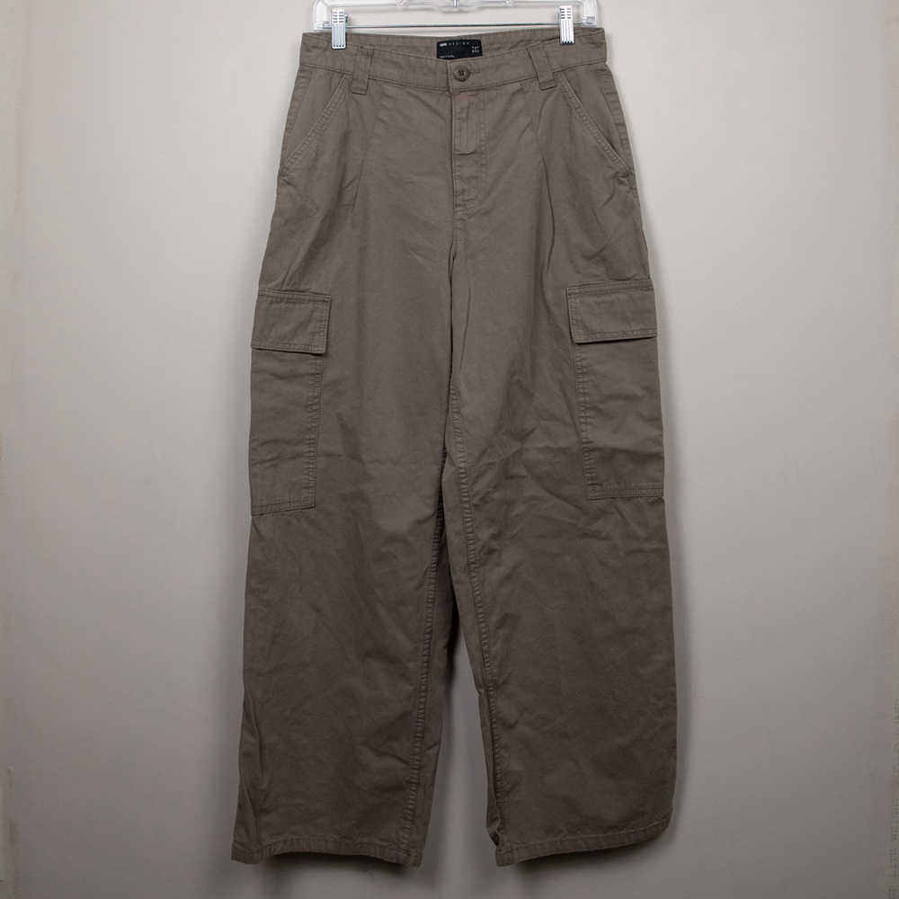ASOS cargo wide leg brown pants-4